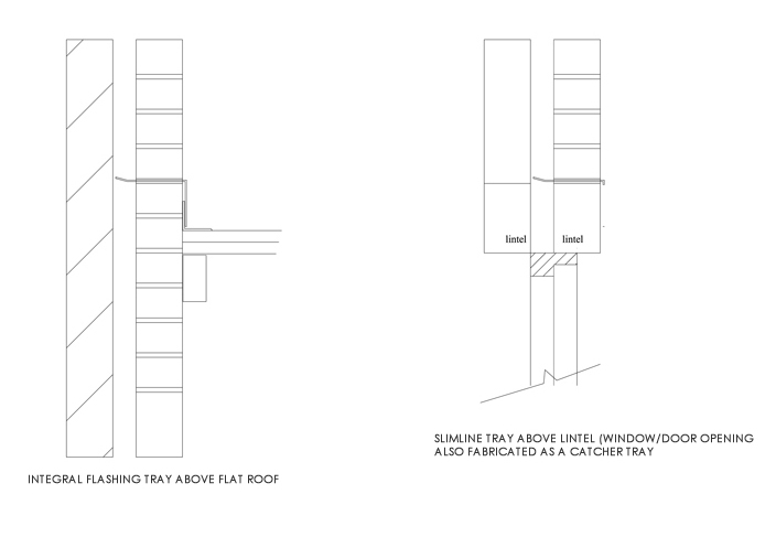 cavity wall tray installation 1