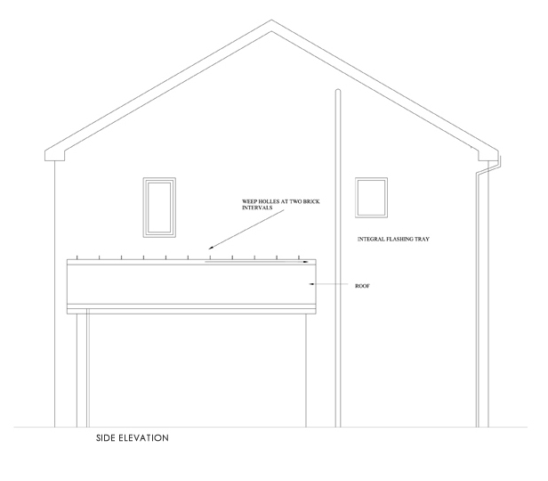 cavity wall tray installation 3
